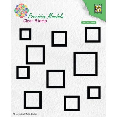 Nellies Choice Precision Mandala Clear Stamp - Quadrate